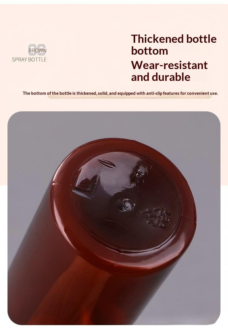 Amber spray bottle thickened wear-resistant bottom