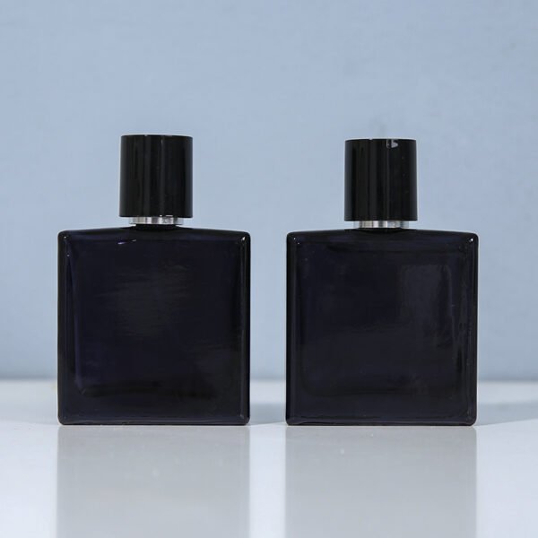 Black Perfume Bottles Editorial Scene Pair
