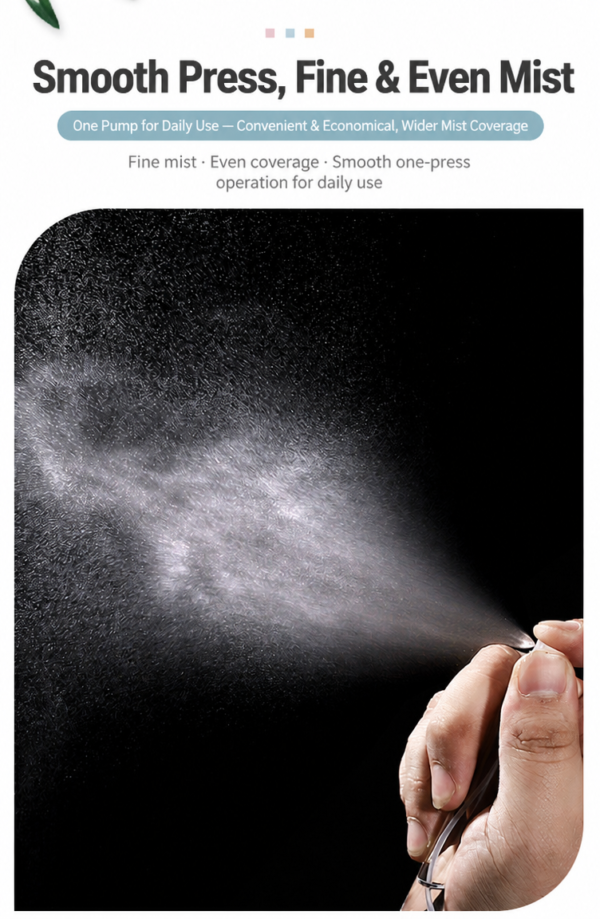Clear Glass Spray Bottles Four Sizes White Background