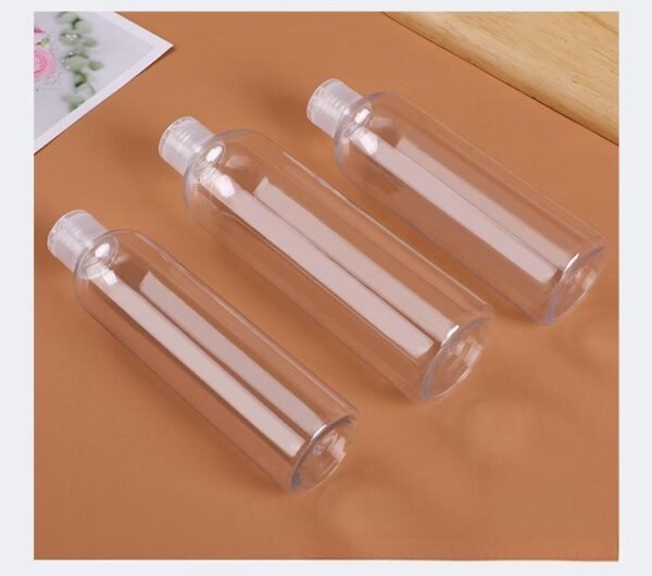 Clear PET Flip-Top Squeeze Bottles