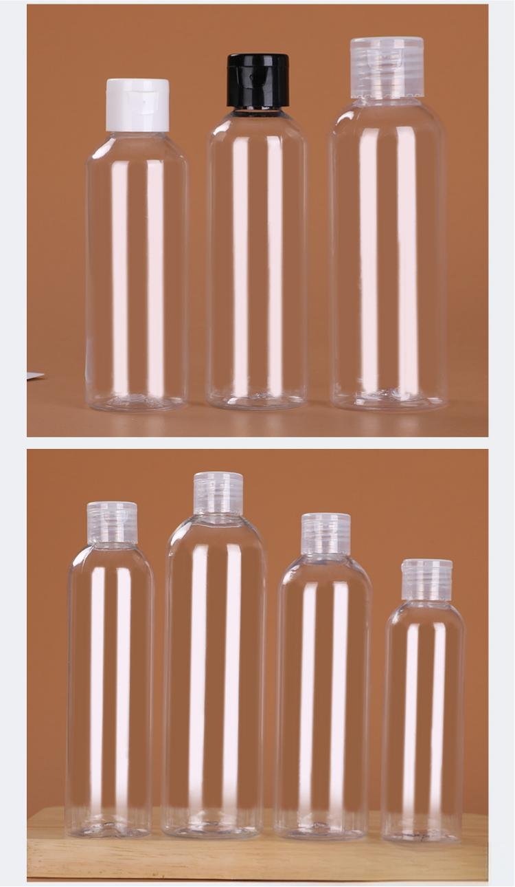 Multiple capacities — white, black and transparent caps