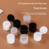 PP Butterfly Flip Cover — Strong Sealing, No Liquid Leakage