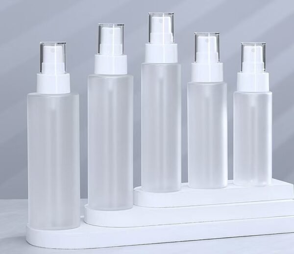 Frosted Spray Bottles White Fine-Mist Pump 5 Sizes