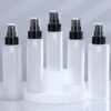 Frosted Spray Bottles Black Fine-Mist Pump 5 Sizes