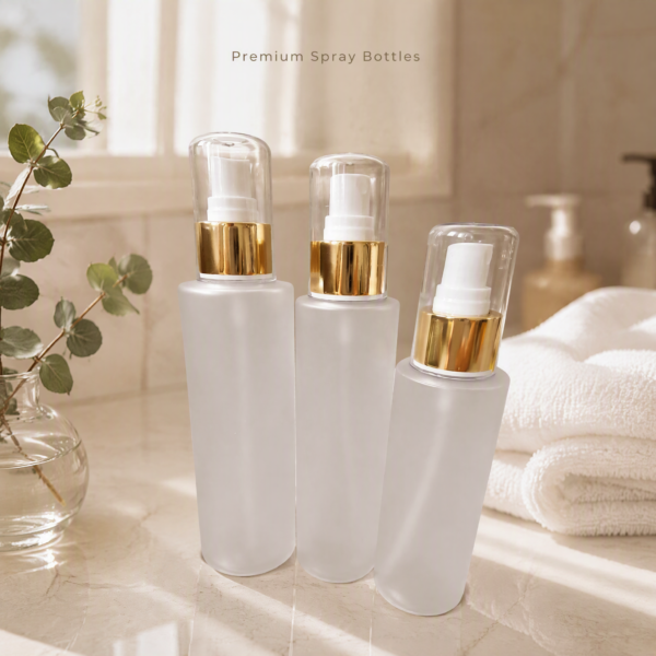 Premium Frosted Spray Bottles Collection