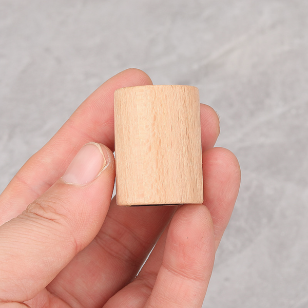 Natural Beech Wood Cap Close-up