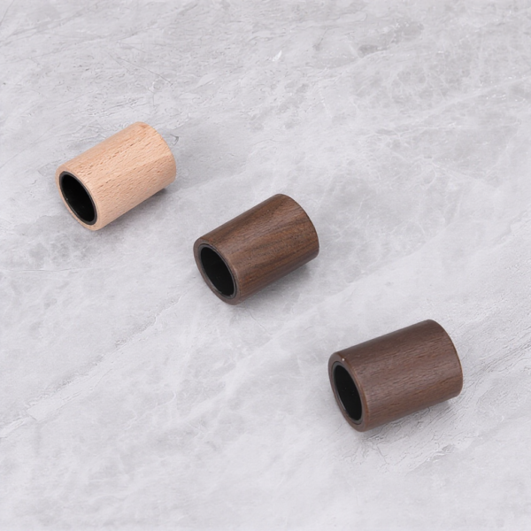 Three Wooden Cap Options Compared Beech Walnut Dark