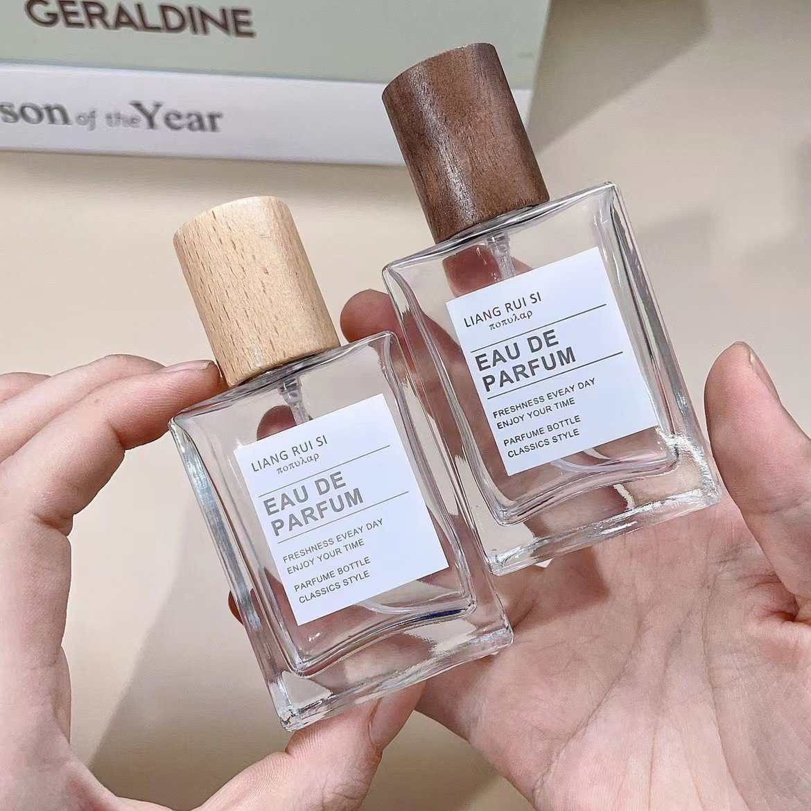 Glass Perfume Bottles 30ml 50ml Size Comparison