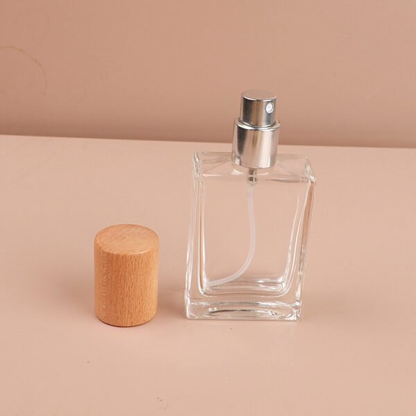 Wooden Cap and Aluminum Sprayer Disassembled View