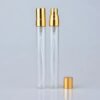 10ml Mini Glass Spray Bottles with Gold Semi-Cover Atomizer