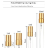 Mini Perfume Sample Bottle Product Information and Dimensions