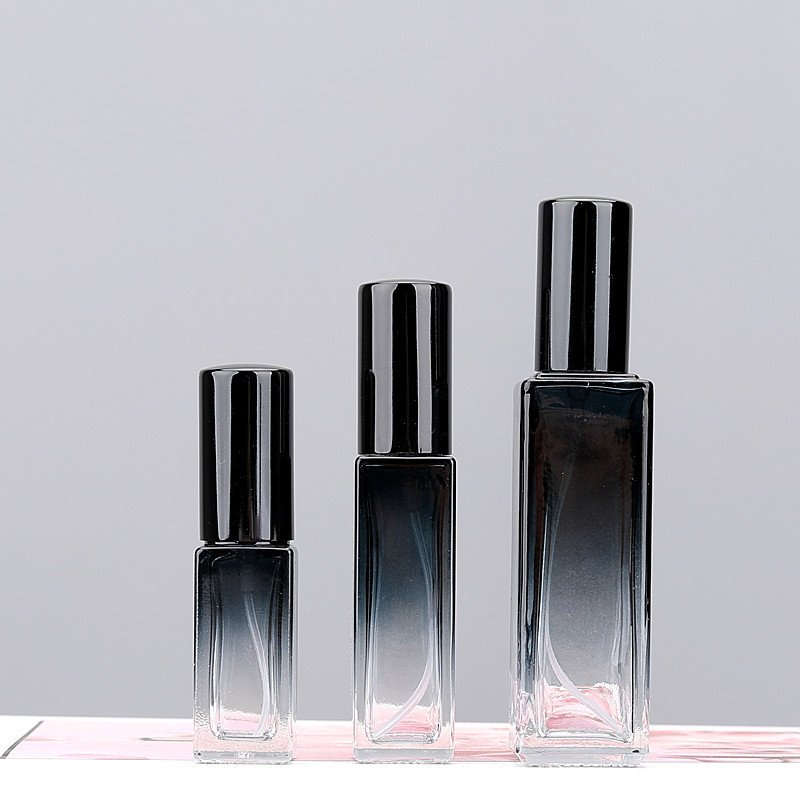 Gradient Blue Square Bottles Three Sizes Black Sprayer