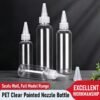 PET Clear Pointed Nozzle Bottles — Needle Tip Squeeze Bottles Factory