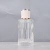Ribbed Glass Bottle 100ml White Background