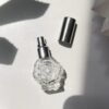 Rose Glass Bottle Silver Sprayer Sunlight Shadow