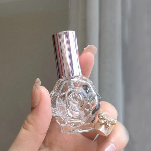 Rose Spray Bottle Pink-Silver Sprayer in Hand