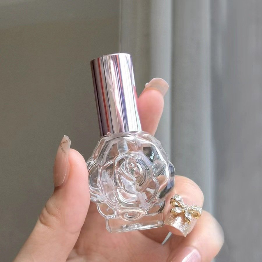 Rose Spray Bottle Pink-Silver Sprayer in Hand