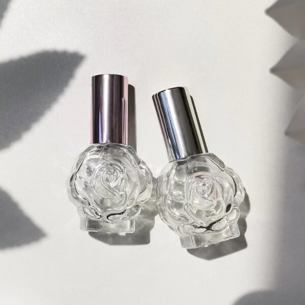 Rose Spray Bottles Pink-Silver and Silver Pair