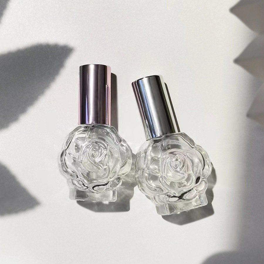 Rose Spray Bottles Pink-Silver and Silver Pair