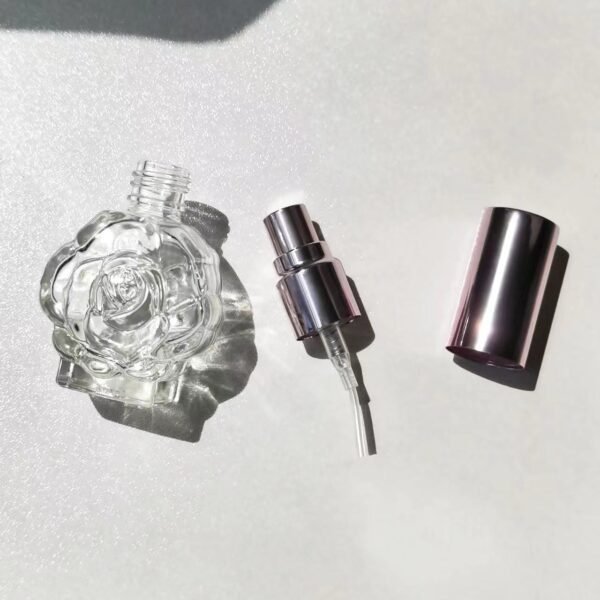 Rose Bottle Components Glass Body Sprayer and Cap