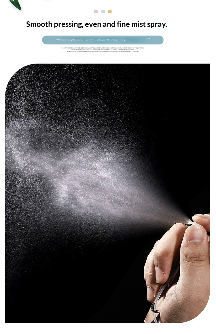 Three Sprayer Styles Black White Transparent