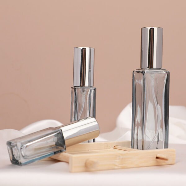 Smoke Grey Bottles with Bamboo Tray Scene