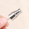 Silver-Tone Metal Sprayer Close-up in Hand