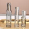 Smoke Grey Bottles on Golden Tray