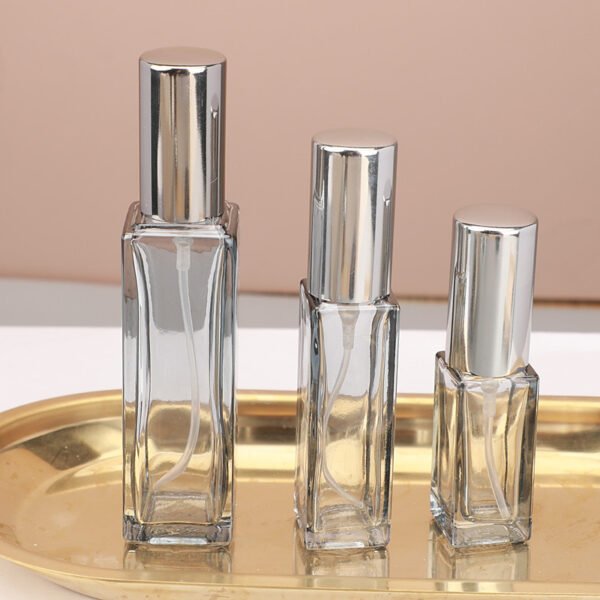 Smoke Grey Bottles on Golden Tray