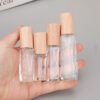 Beech Wooden Cap Bottles in Hand Four Sizes