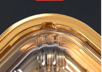 Snap lock lid detail of the American takeout box