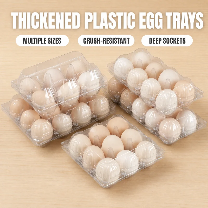 SSWWJ-4L Clear PET Chicken Egg Carton 4-Cell Large view 2