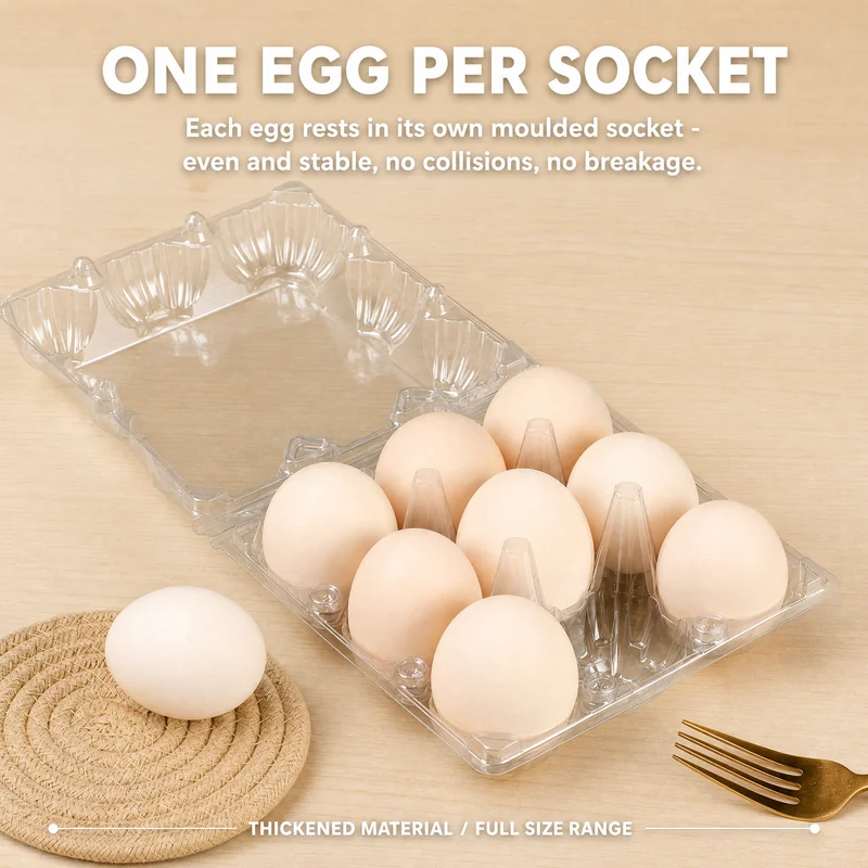SSWWJ-4L Clear PET Chicken Egg Carton 4-Cell Large view 4