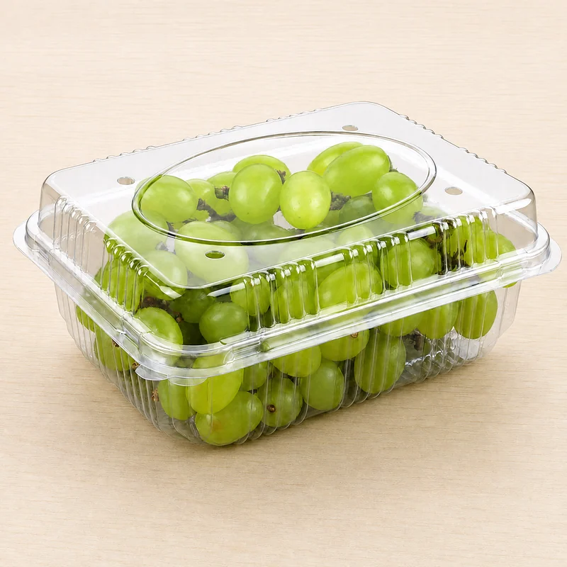 SS-1000A Clear PET Fresh Fruit Punnet 35 oz / 1000 g