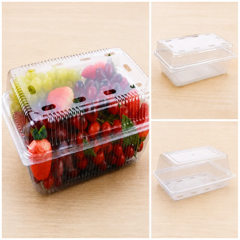 SS-2500 Clear PET Fresh Fruit Punnet 88 oz / 2500 g