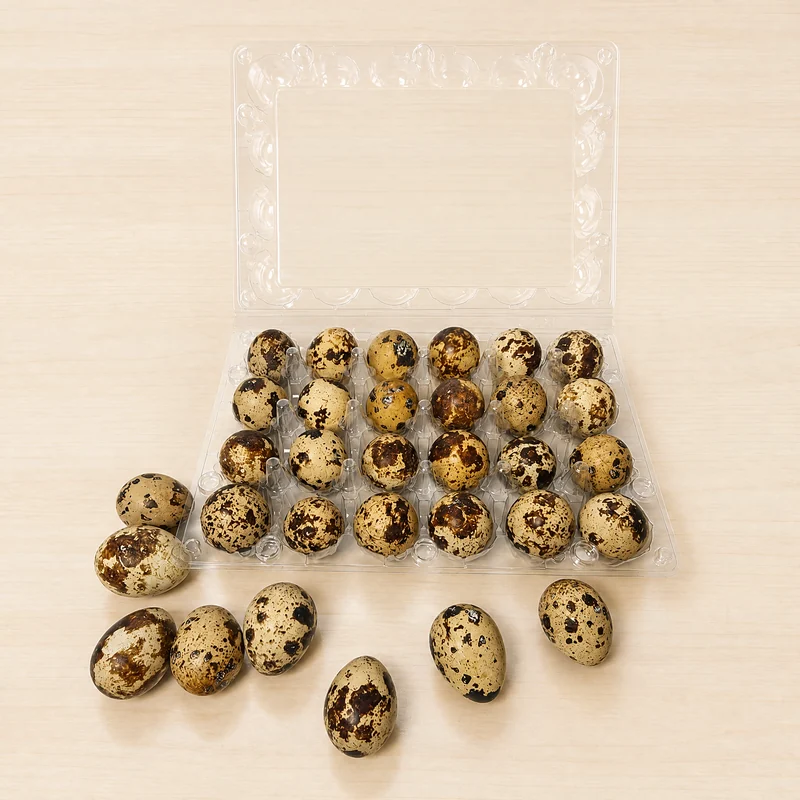 SSACD-24 Clear PET Quail Egg Carton 24-Cell view 2