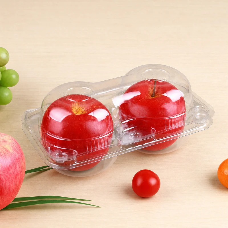 SSFC-2S Clear PET Fruit Clamshell 2-Cell
