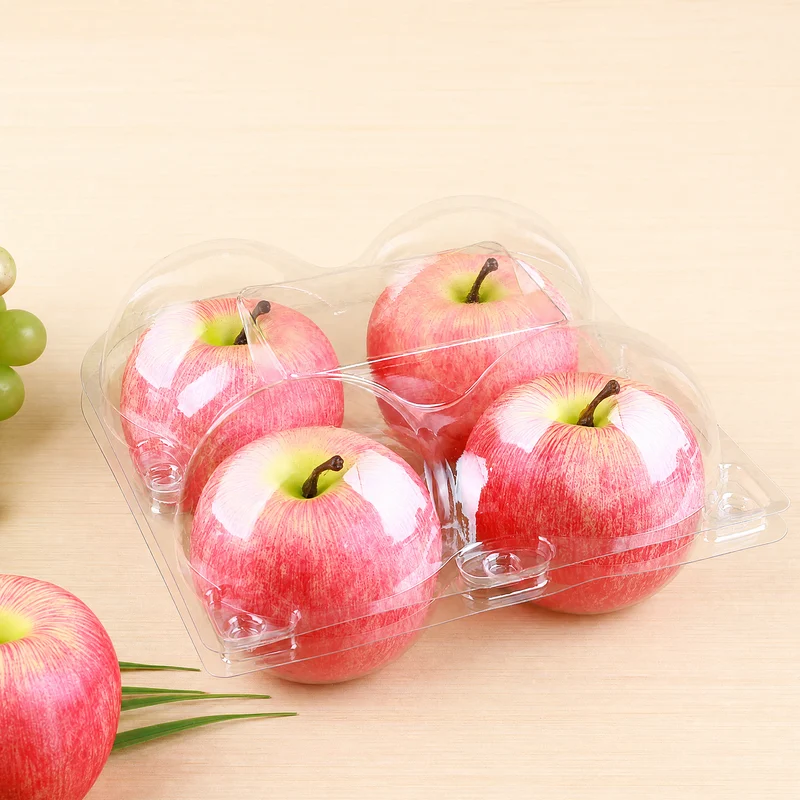 SSFC-4L Clear PET Fruit Clamshell 4-Cell