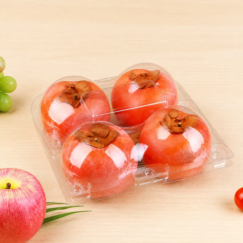 SSFC-4M Clear PET Fruit Clamshell 4-Cell
