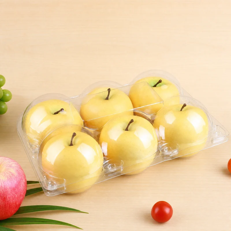 SSFC-6L Clear PET Fruit Clamshell 6-Cell