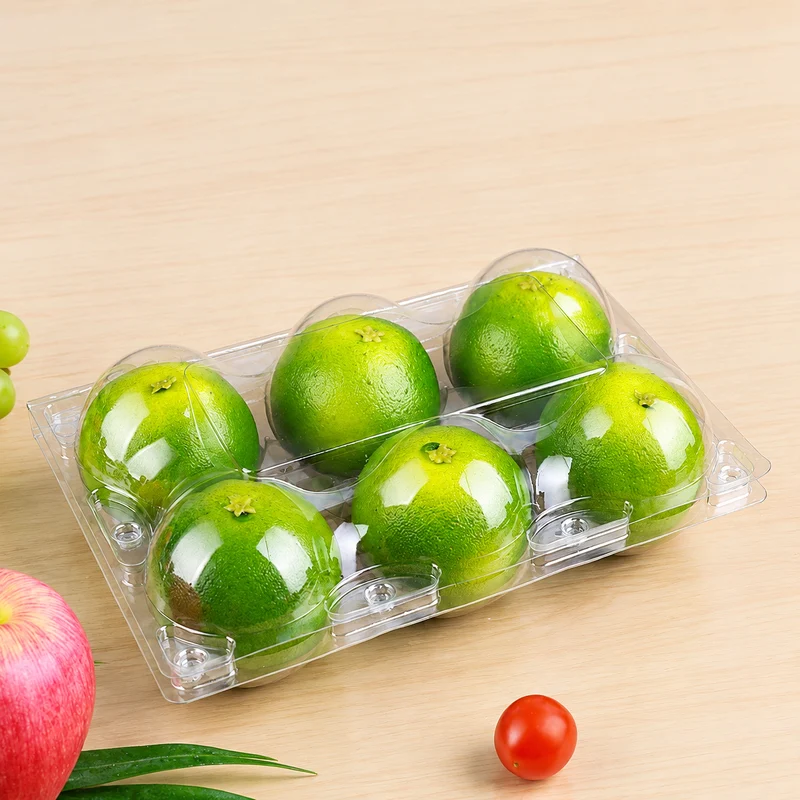 SSFC-6M Clear PET Fruit Clamshell 6-Cell