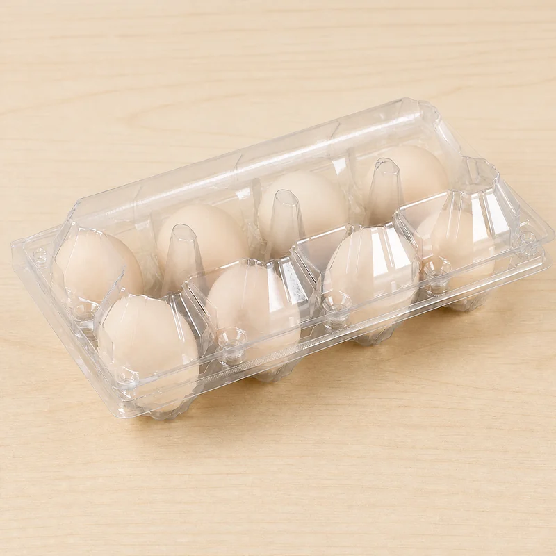 SSWWJ-8Y Clear PET Duck Egg Carton 8-Cell